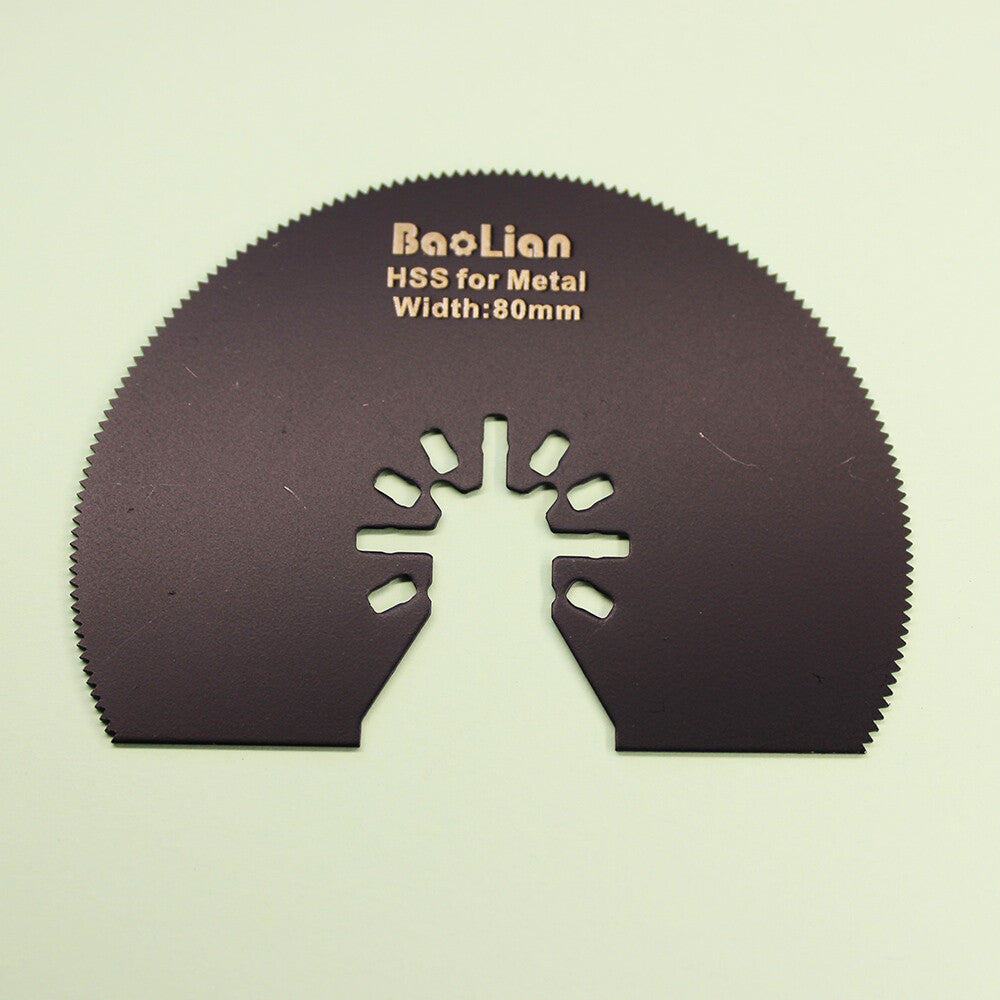 80mm Hss Semicircle Saw Oscillating Multitool Blades Black For Metal