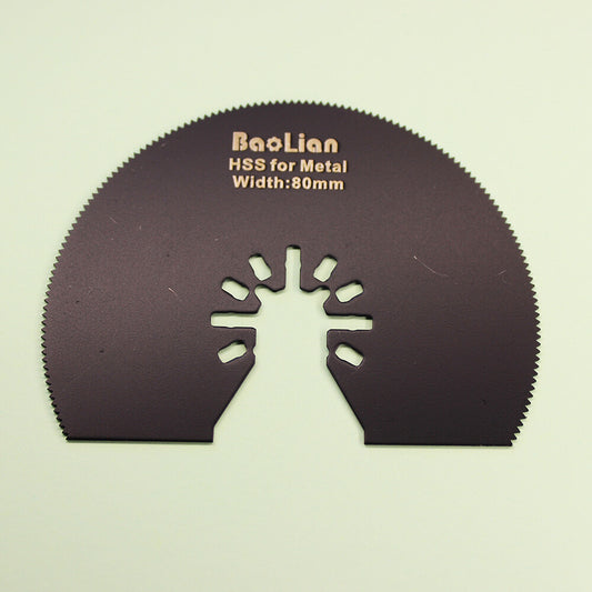 80mm Hss Semicircle Saw Oscillating Multitool Blades Black For Metal