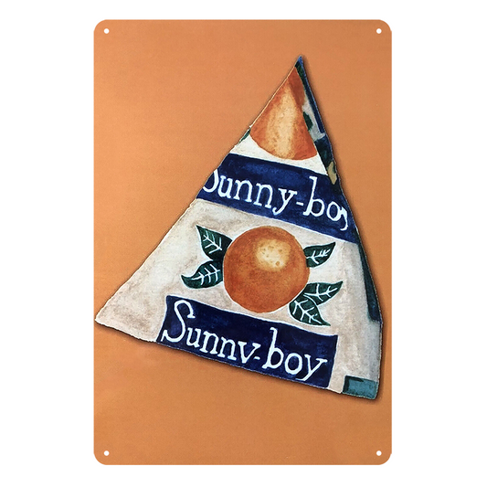 At Play Sunny-boy Bread Manshed Cave  Tin Metal Sign Rustic Look Vintage
