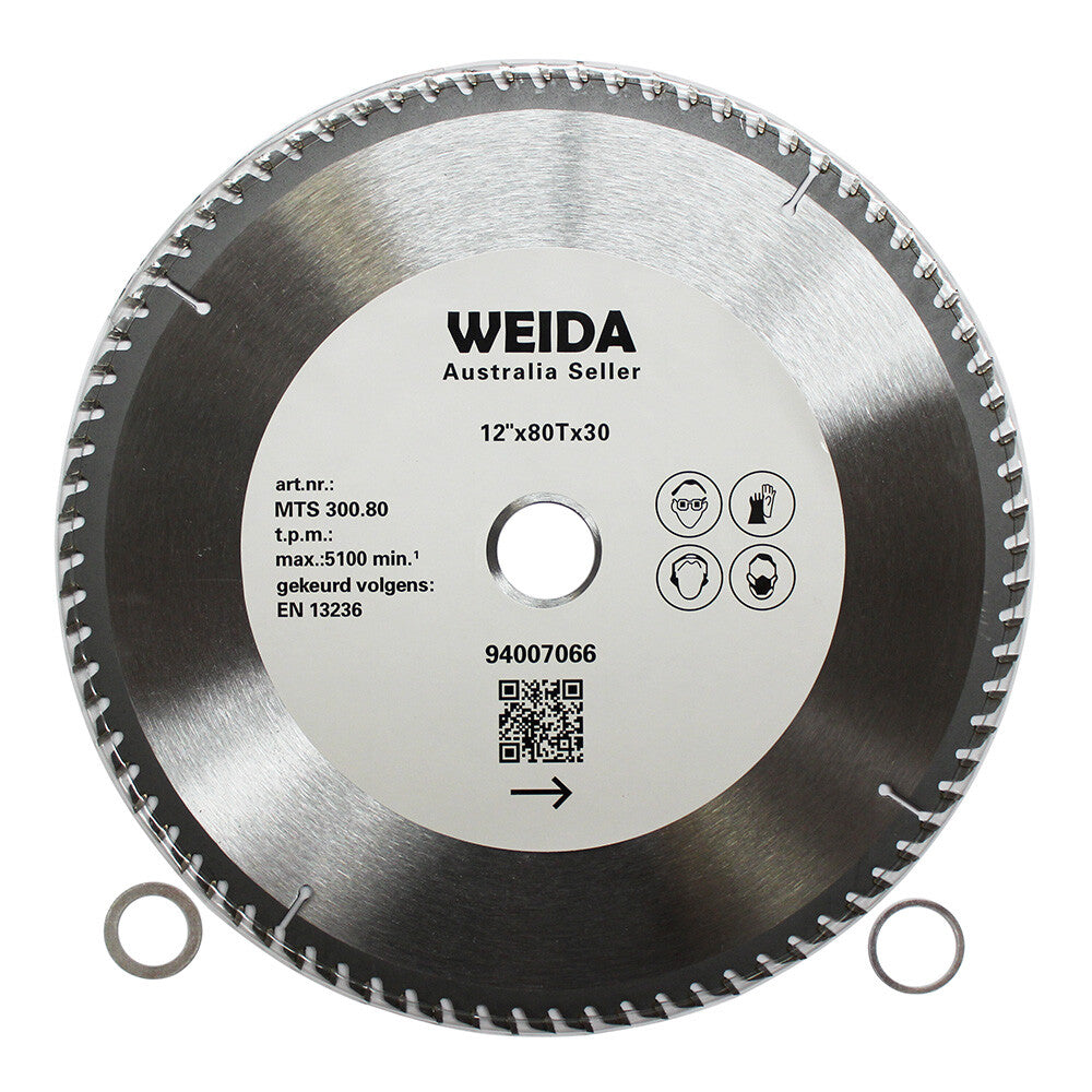 300mm 80t Wood Circular Saw Blade Cutting Disc 12″ Bore 30/25.4/22.23 Mm K 3.2mm