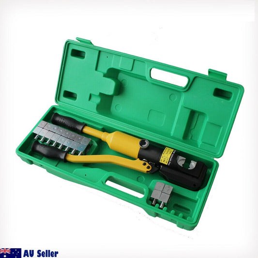 10 Ton 11 Die Quick Hydraulic Pipe Crimping 16-300mm Lug Garage Workshop Repair