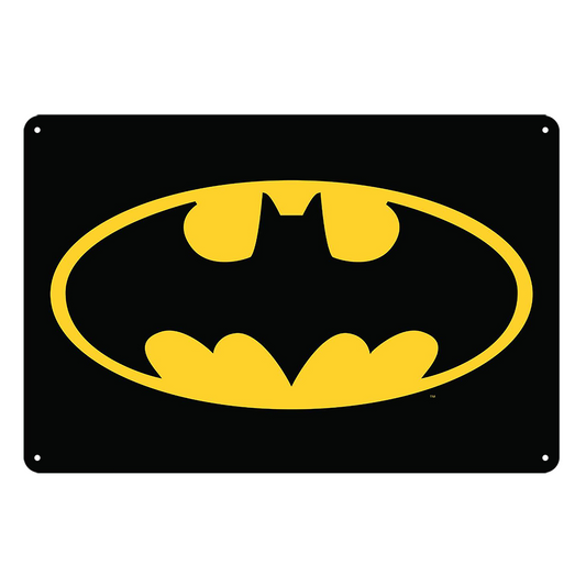 Batman Black Mask Cosmic Film Tin Metal Sign Rustic Look Vintage