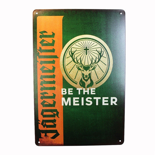 Tin Sign Be The Meister  Sprint Drink Bar Whisky Rustic Look