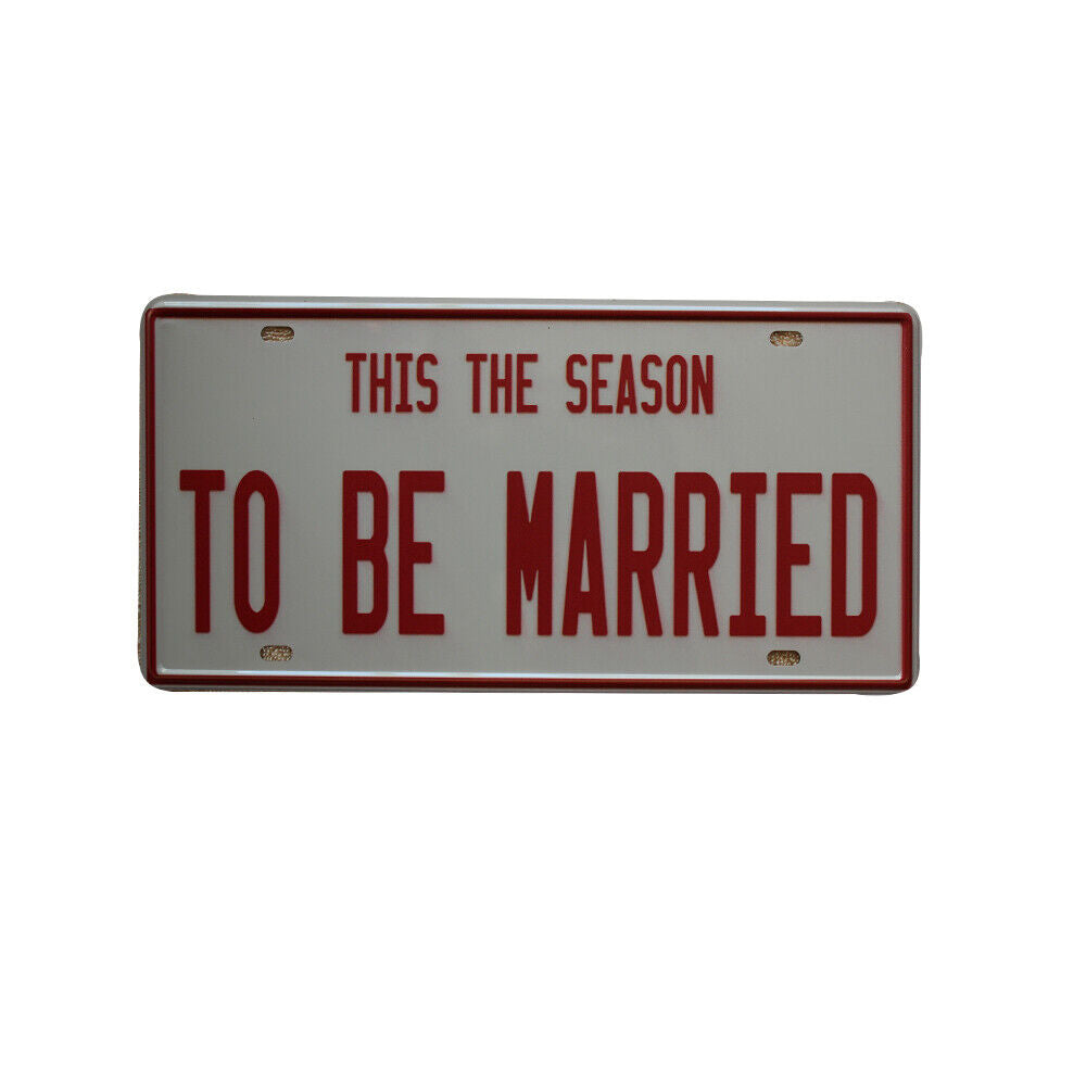 Tin Sign This The Season To Be Married Decor Bar Pub Home Vintage Retro Poster