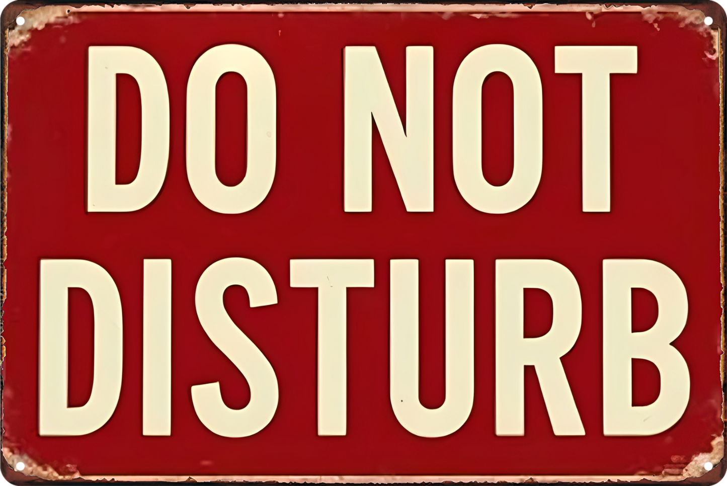 Do Not Disturb Tin Sign Rustic Look  Retro 20x30cm