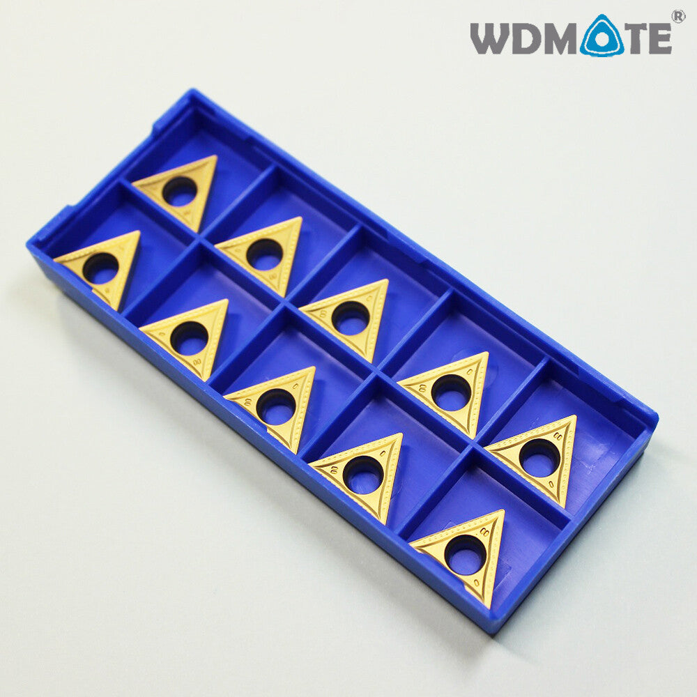 10pcs CNC Carbide Tips Inserts Tcmt16t304-mt Xh7135 Blade Cutter Lathe Bar Tool