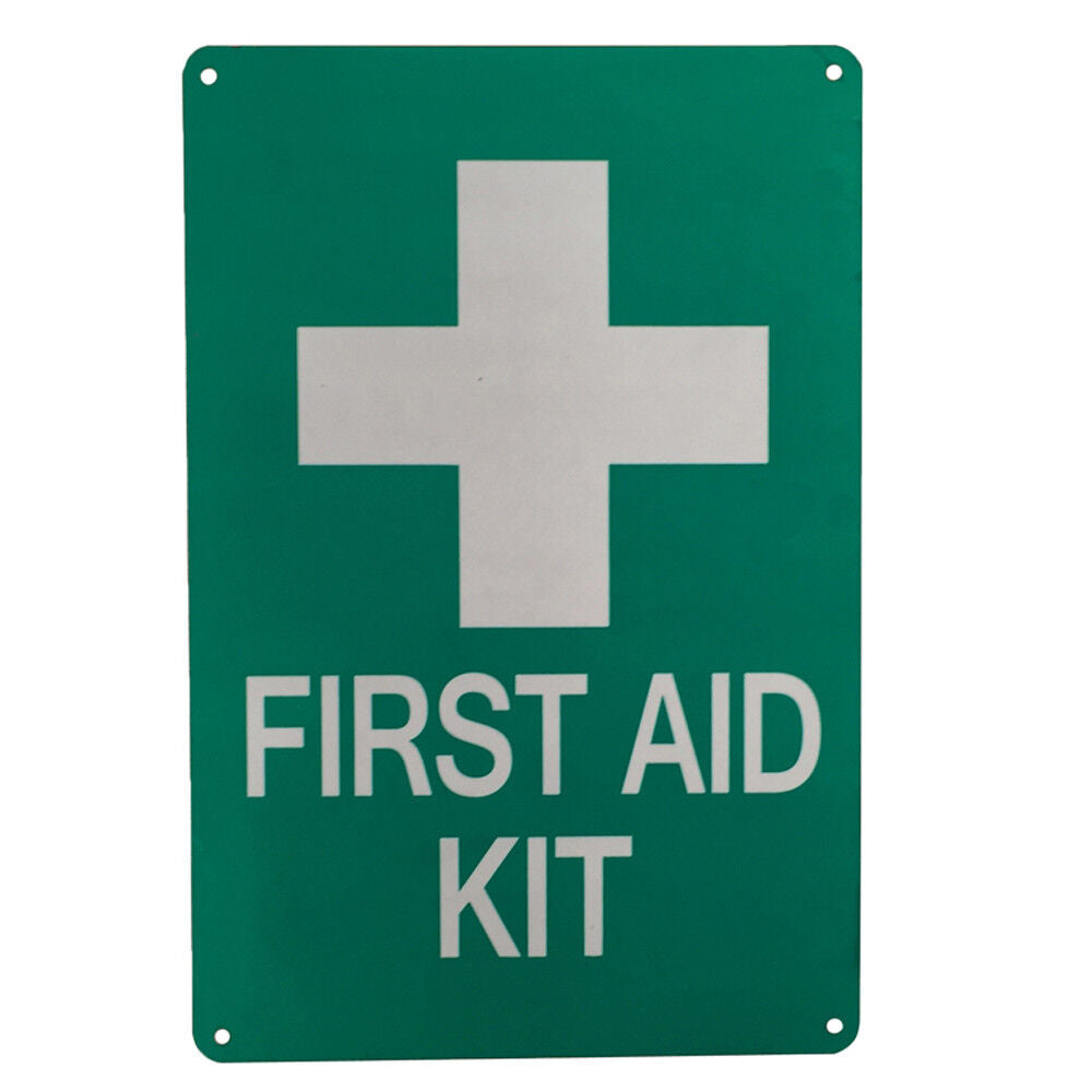 Sign Marking First Aid Kit 200x300mm Medical Care Emergency Help Metal Notice