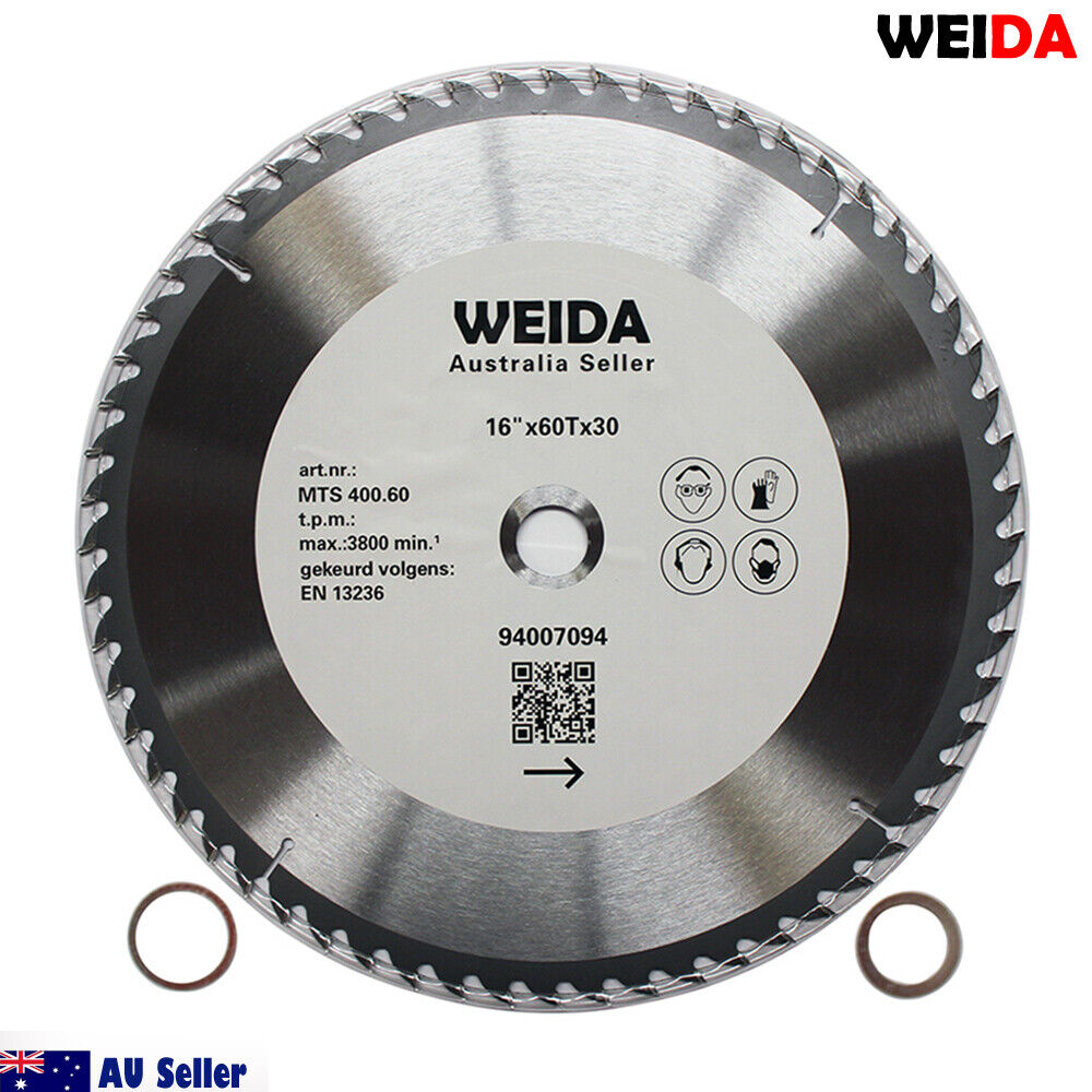 400mm Wood Circular Saw Blade Cutting Disc 16'' 60t Bore 30/25.4/22.23mm K 3.5mm