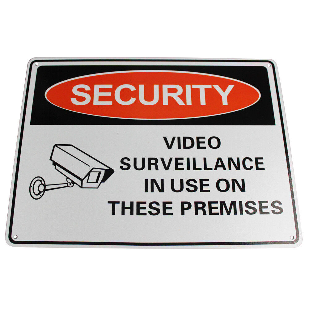 Warning Security Notice Sign Video Surveillance In Use 200x300mm Cctv Safety