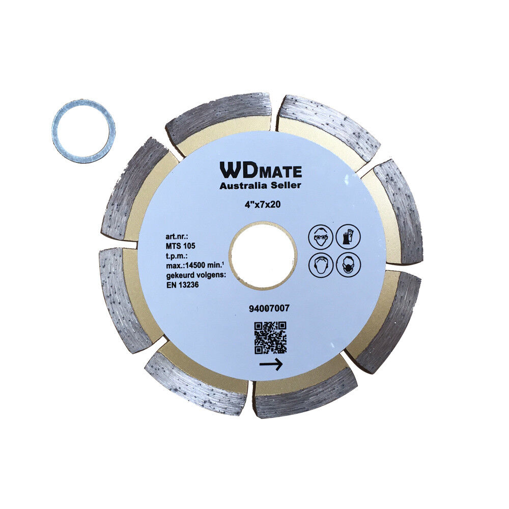 105mm Dry Diamond Cutting Disc Wheel 4″ Circular Saw Blade Segment 20/16mm Tile