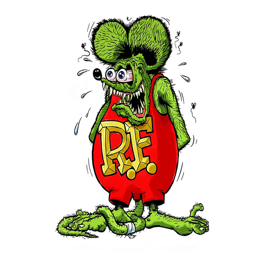 Hot Rods Rat Fink Ed Roth Big Daddy Tin Metal Sign Rustic Look Vintage