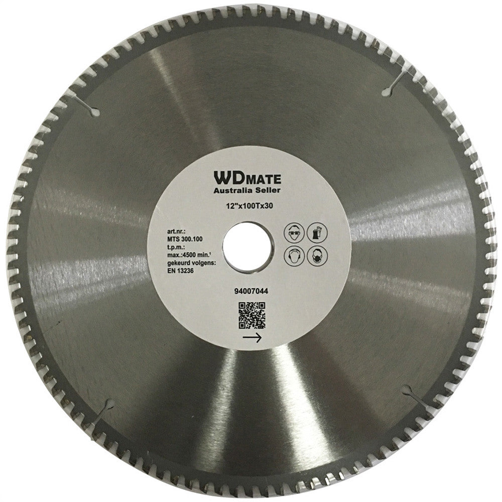 Cutting Disc 12″ 300mm 100t Circular Saw Blade 2mm30/25.4 Tcg Aluminum Plastic