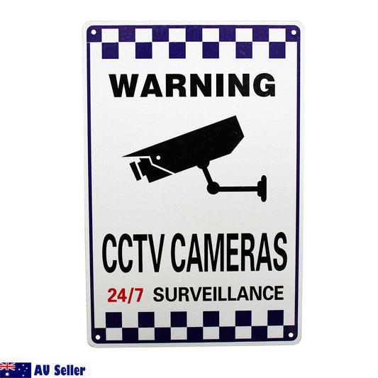 Warning Cctv Surveillance Camera In Use Sign 300x200mm Metal Al Waterproof