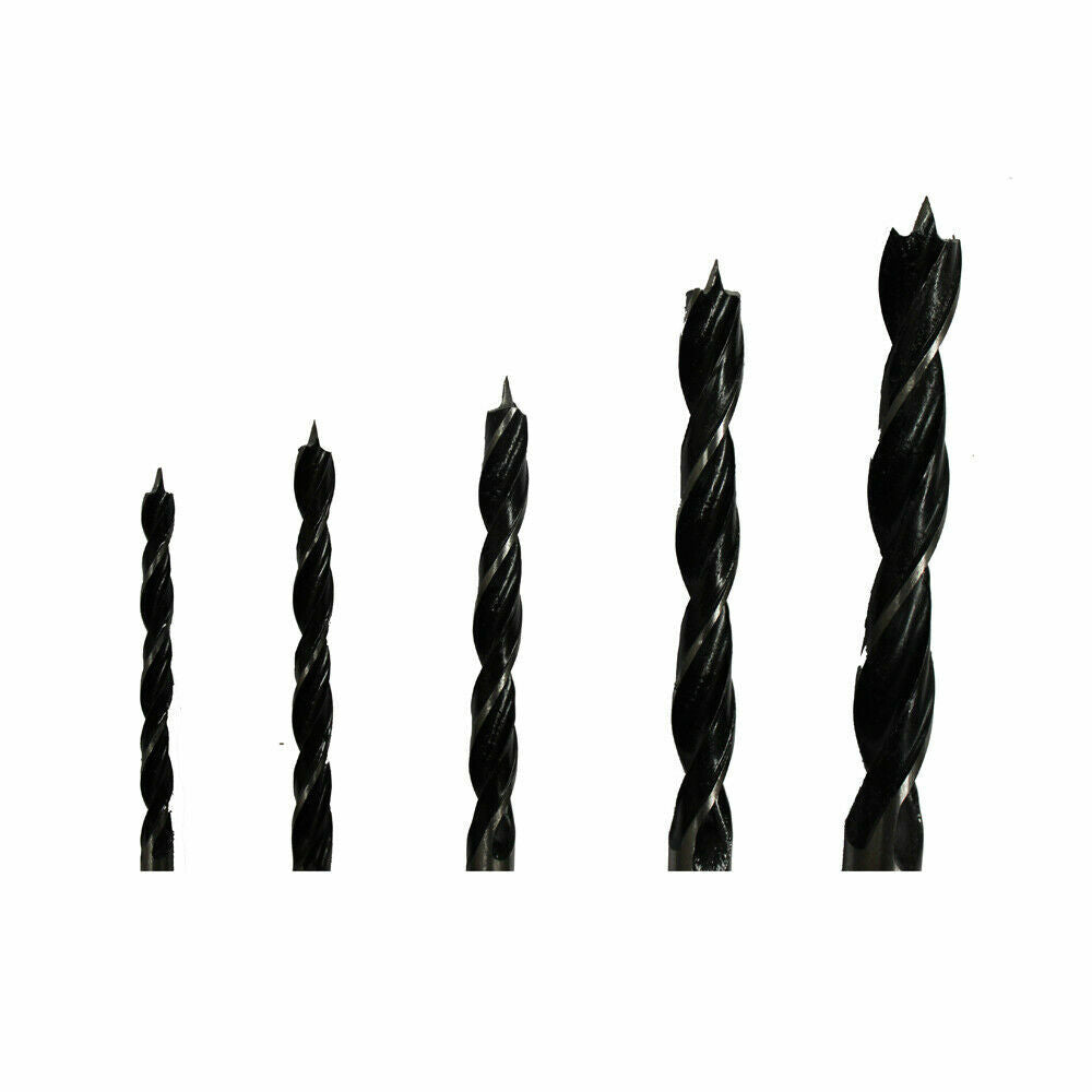 Black Drill Set 4-10mm Twist 5ppcs Woodwork Timber Metric Pro Quality