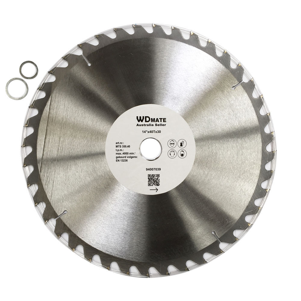 350mm 40t Wood Cutting Circular Saw Blade Cut Tct 2.2mm 14 30/25.4mm Atb Timber