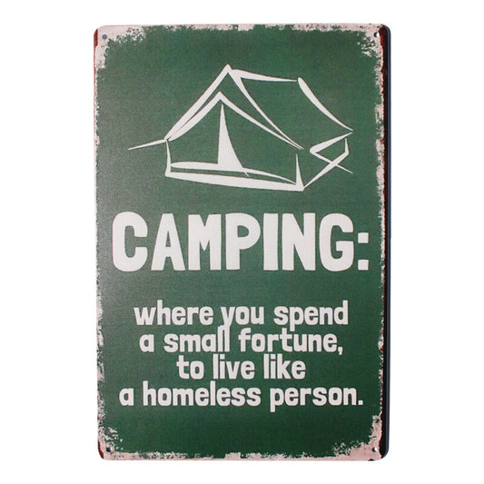 Tin Sign 200x300mm Metal Where You Speed Small Futhure To Live Like Homeless