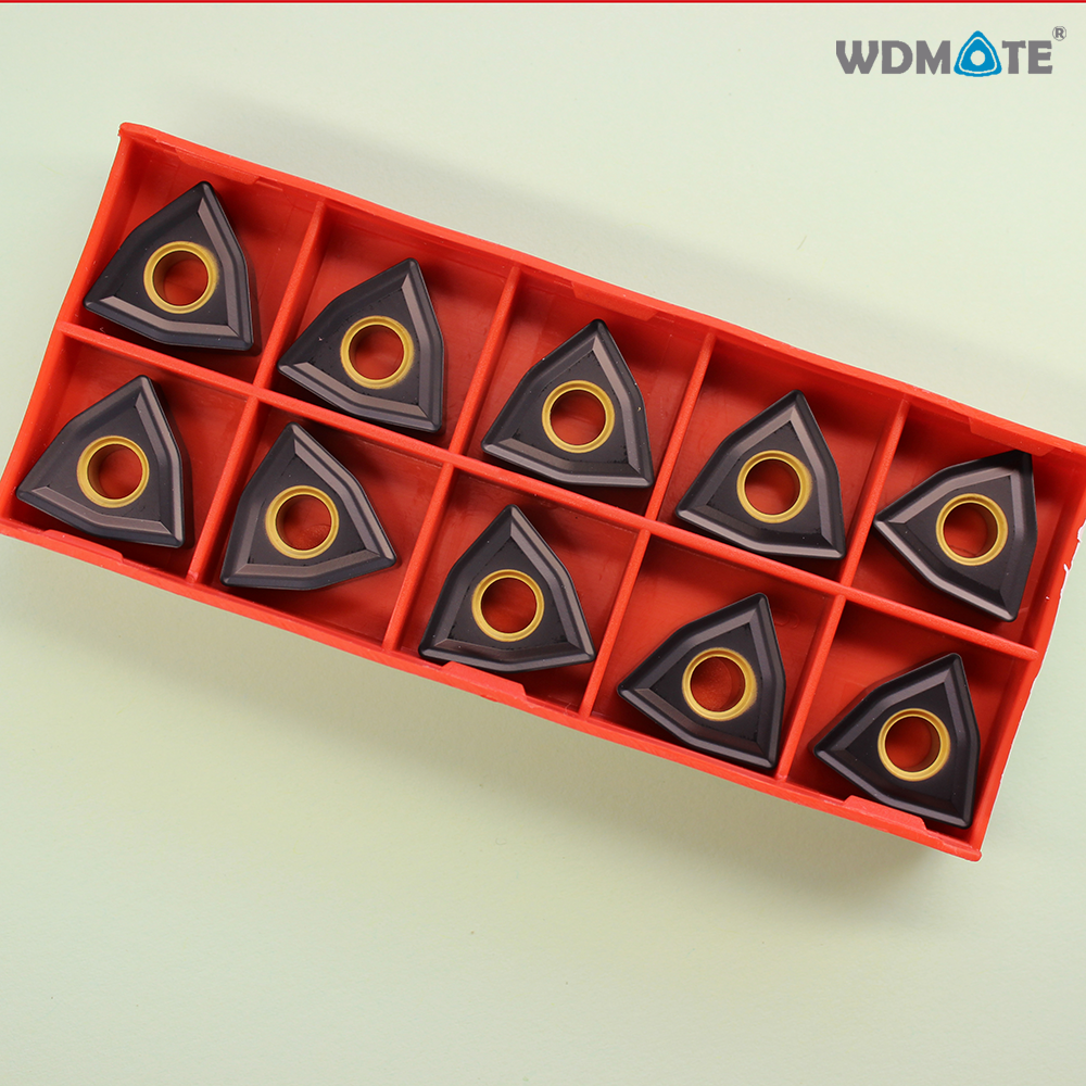 10pcs Wnmg080408-lf3018 CNC Carbide Tips Inserts Blade Cutterturnboring Bar Tool