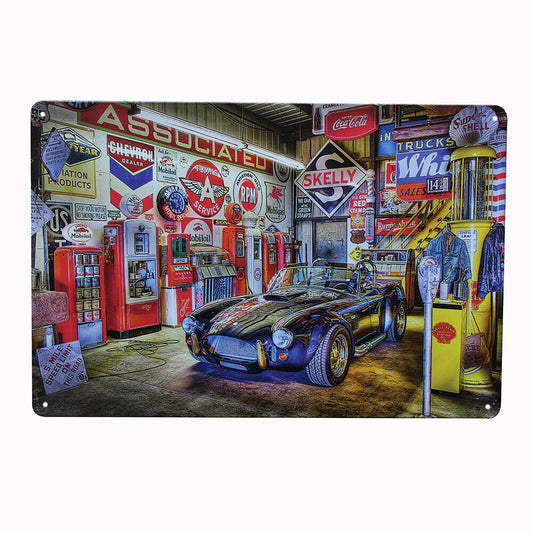 1x Tin Metal Sign Automobile Maintenance Station 200x300mm Man Cave