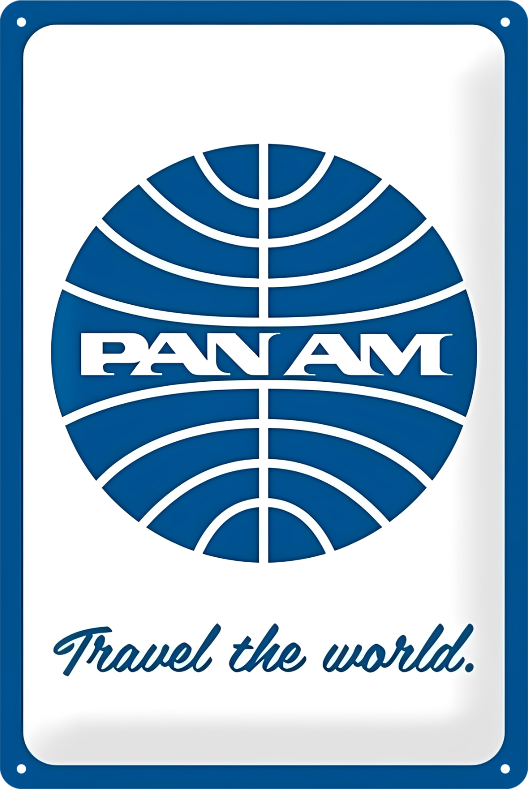 Pan Am Amercian Travel The World  Tin Sign Rustic Look  Retro 20x30cm