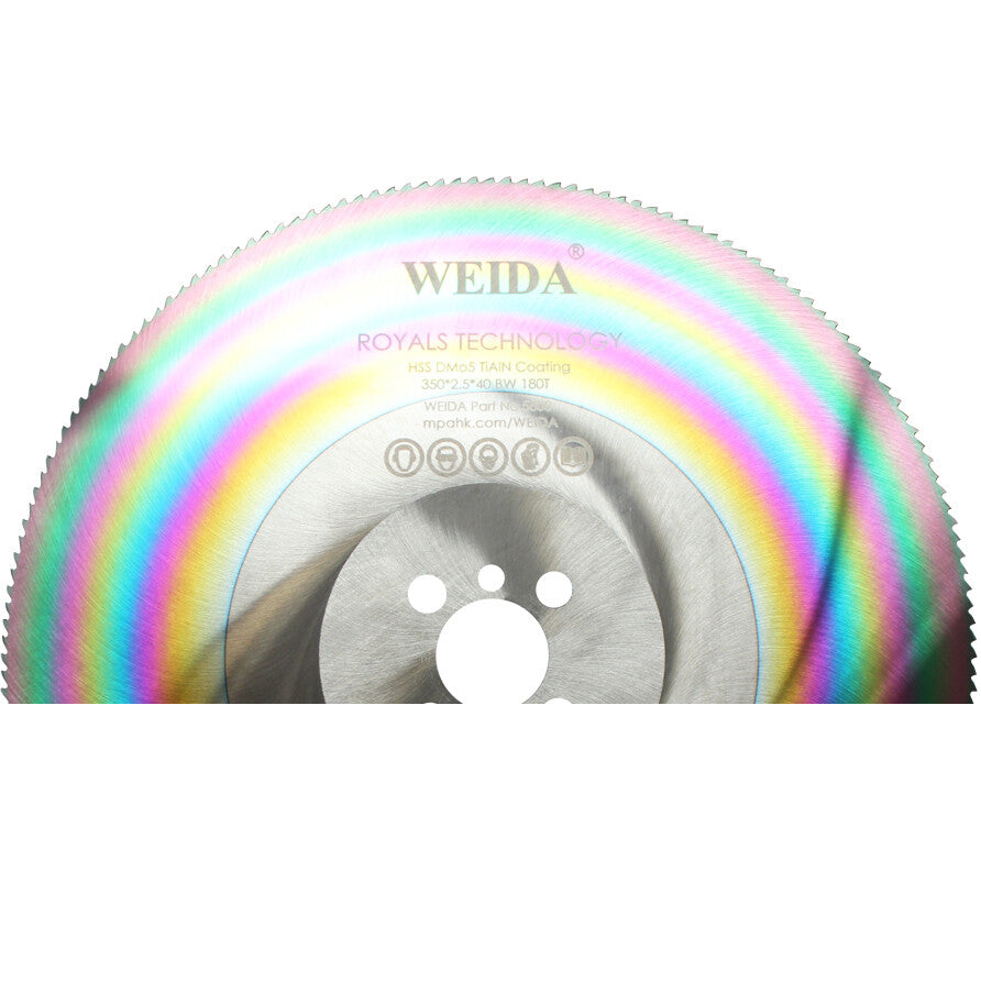 Hss Saw Blade Circular 350mm 180t Cutting Disc 14″ 2.5*40mm Dm05 Tialn Titanium
