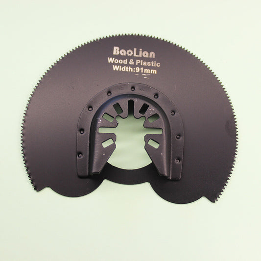 91mm Hcs Semicircle Saw Oscillating Multitool Blades Black For Wood Cutting