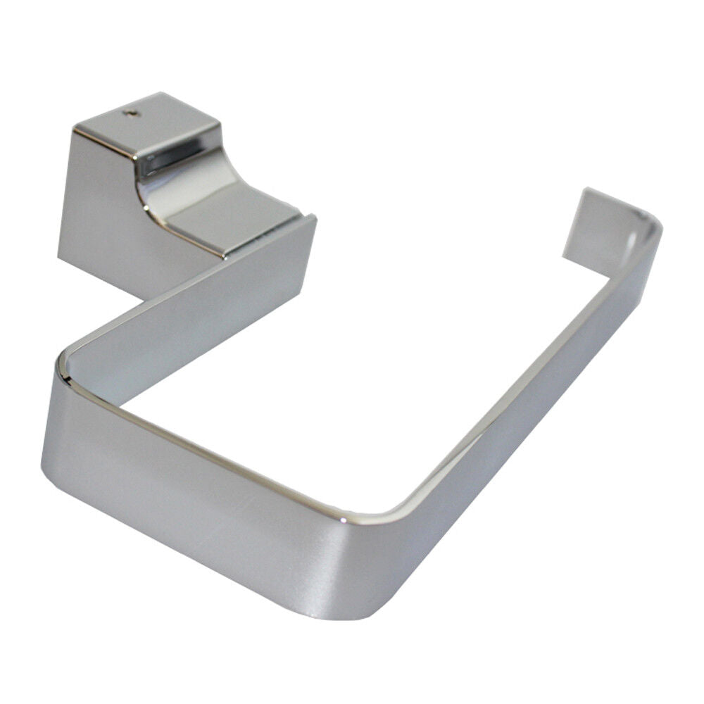 Towel Paper Ring Holder Bar 200mm 25mm Flat 130mm Wall Chrome Bathroom 17001019