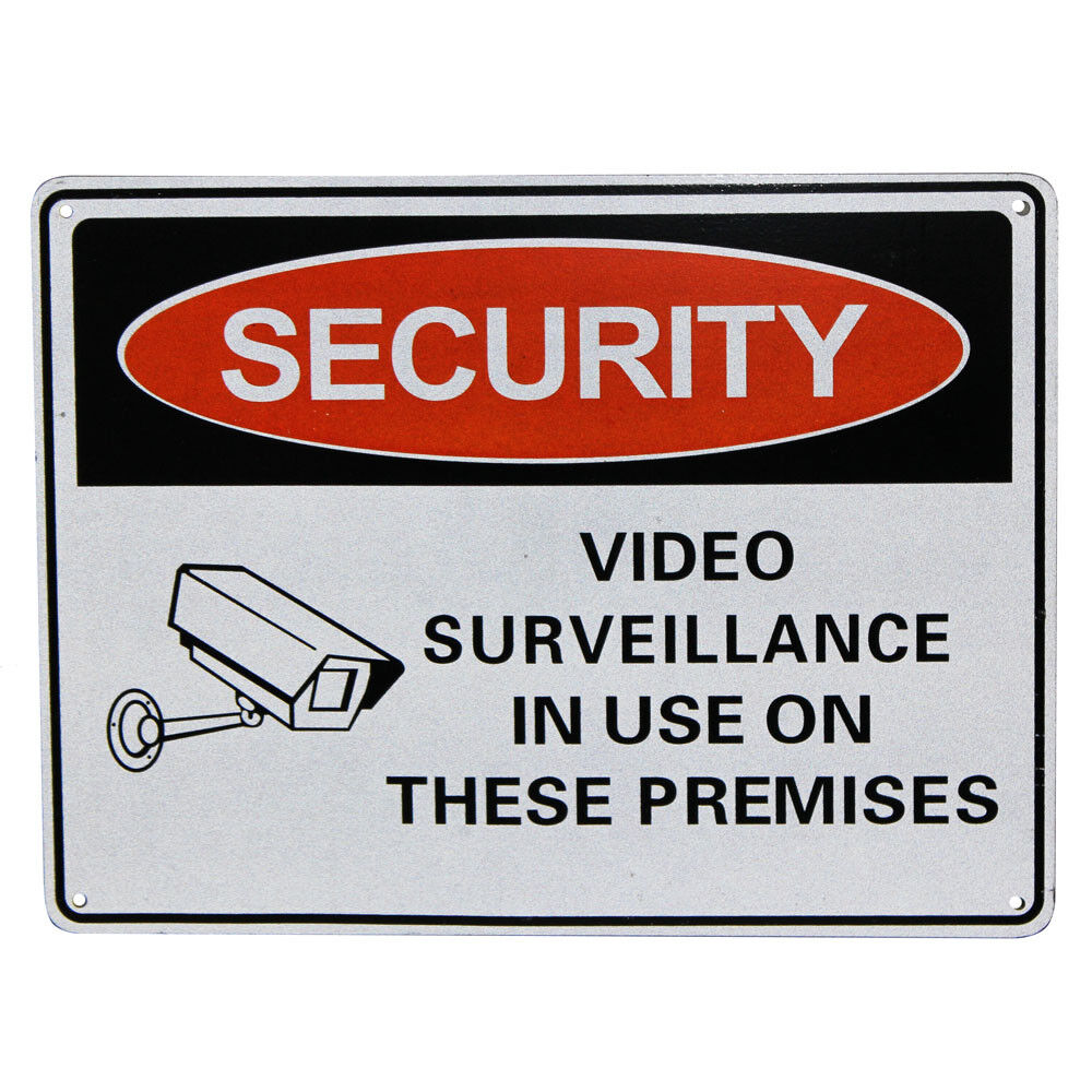 Warning Security Notice Sign Video Surveillance In Use 200x300mm Cctv Safety