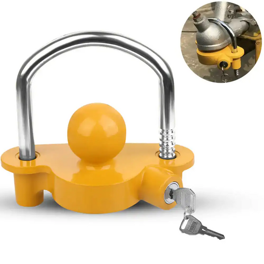 Trailer Coupling Lock Universal Hitch Tow Ball 2 Keys Caravan Antitheft Quality