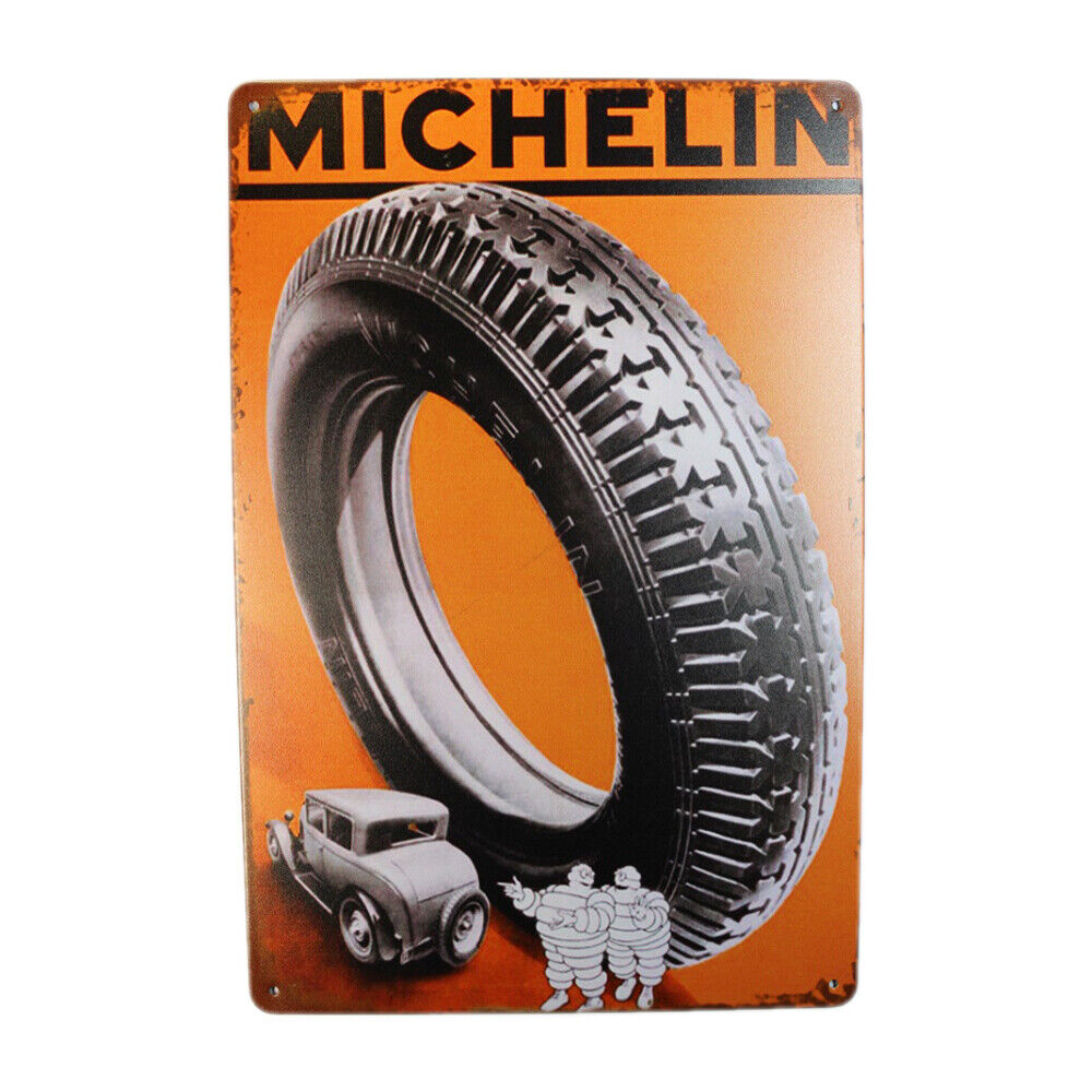 Tin Sign Michelin Sprint Drink Bar Whisky Rustic Look