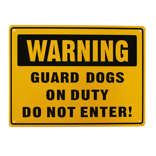 Warning Notice Guard Dog On Duty Do Not Enter Safety Sign 200x300mm Metal Home