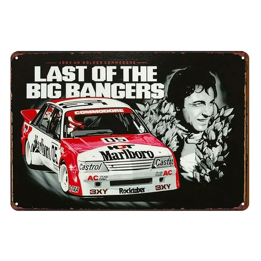 2x Holden Last Of The Big Banger Rustic Metal Tin Sign Vintage Man Cave