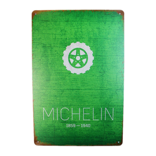 Tin Sign Michelin 1859-1940 Sprint Drink Bar Whisky Rustic Look