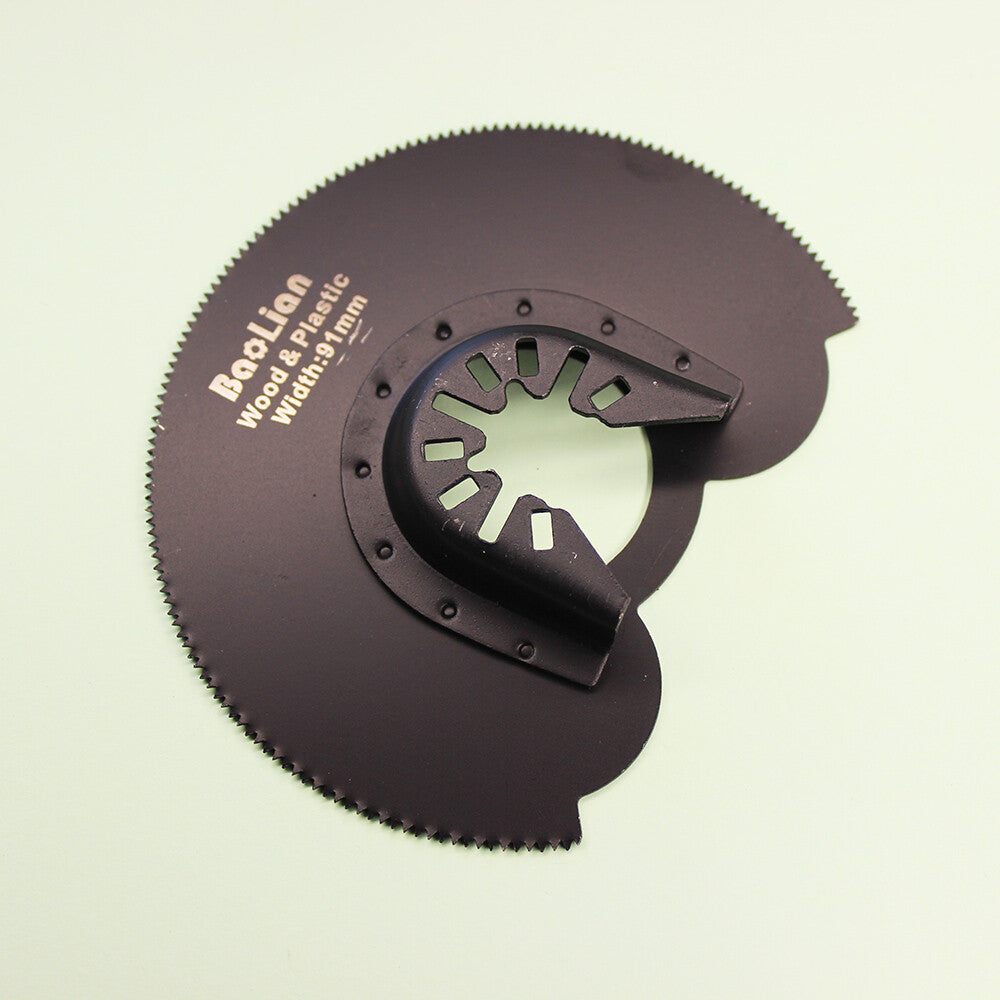 91mm Hcs Semicircle Saw Oscillating Multitool Blades Black For Wood Cutting