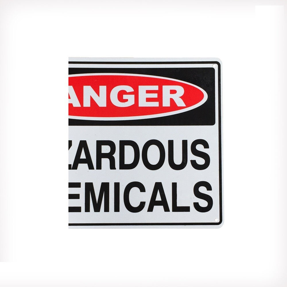 Warning Danger Sign Hazardous Chemicals 200x300mm Safe Industry Metal Notice