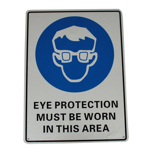 Warning Notice Eye Protection Must Be Worn Safety Sign 200x300mm Workshop Office