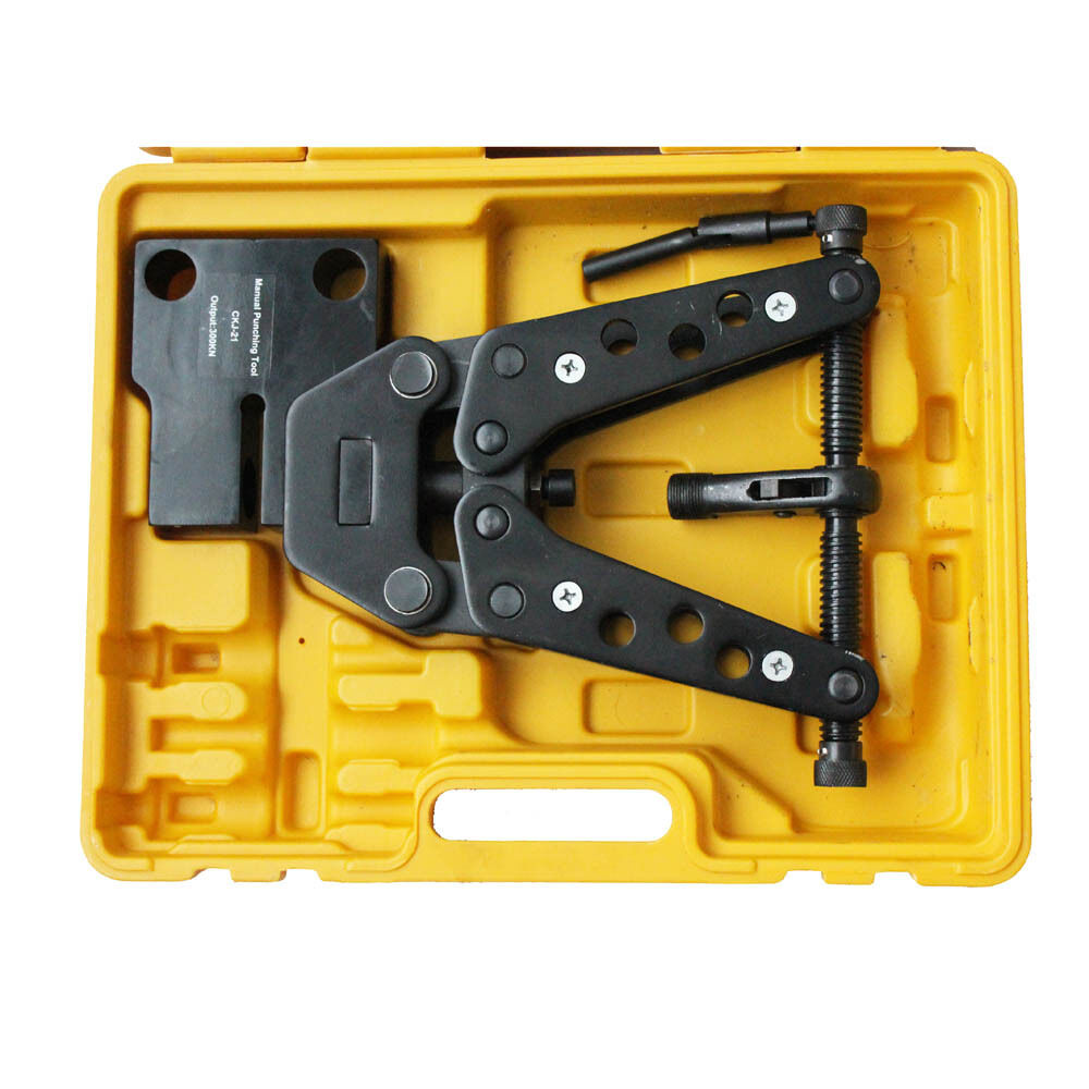 Manual Punching Kit 5die φ13 φ15 φ17 φ19 φ21mm Puncher 300kn Copper Allay Steel