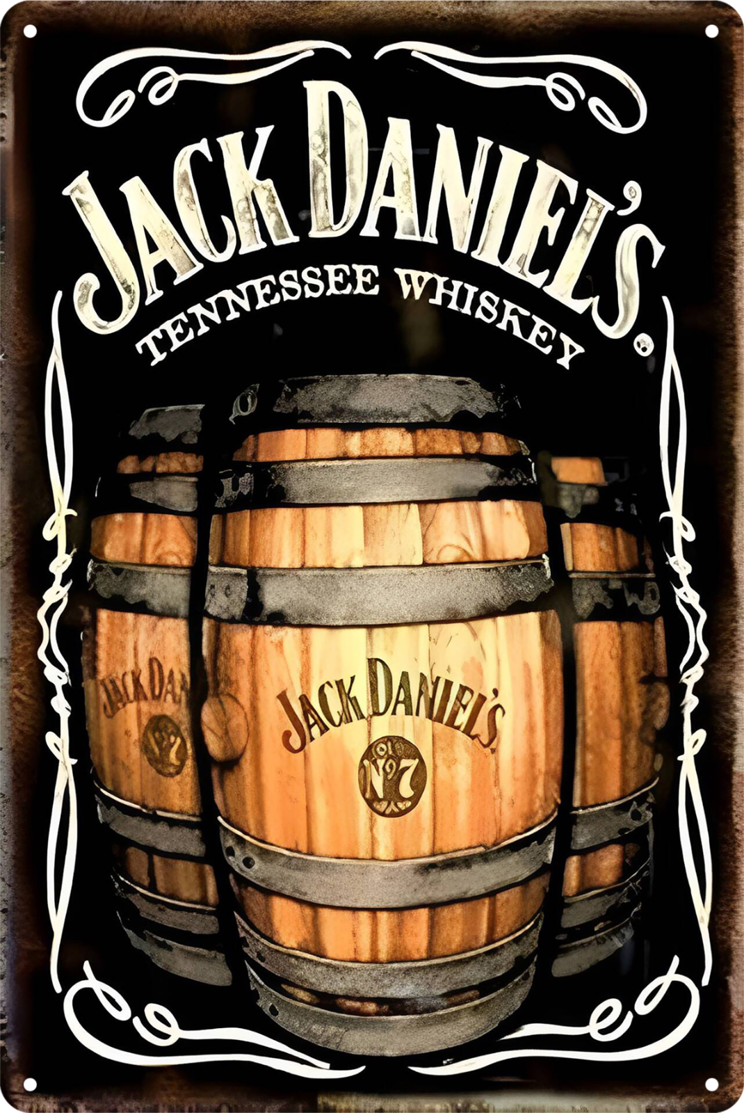 Jack Daniel's Tennessee Whiskey Tin Sign Retro 20x30cm