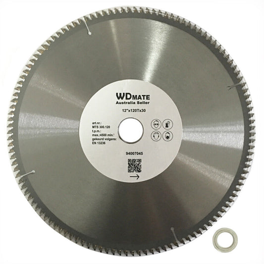 Aluminum Plastic Circular Saw Blade Cutting Disc 12″ 300mm 2.0 120t 30/25.4 Tcg