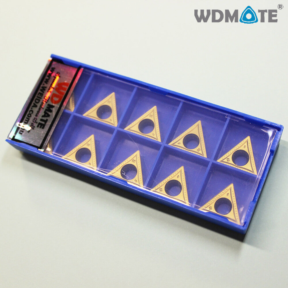 10pcs CNC Carbide Tips Inserts Tcmt16t304-mt Xh7135 Blade Cutter Lathe Bar Tool