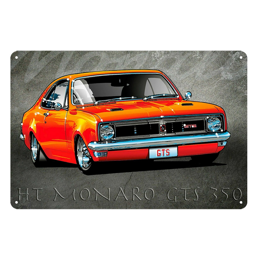 Holden Gts Ht Monaro Gts 350 Coupe Tin Metal Sign Rustic Look Vintage