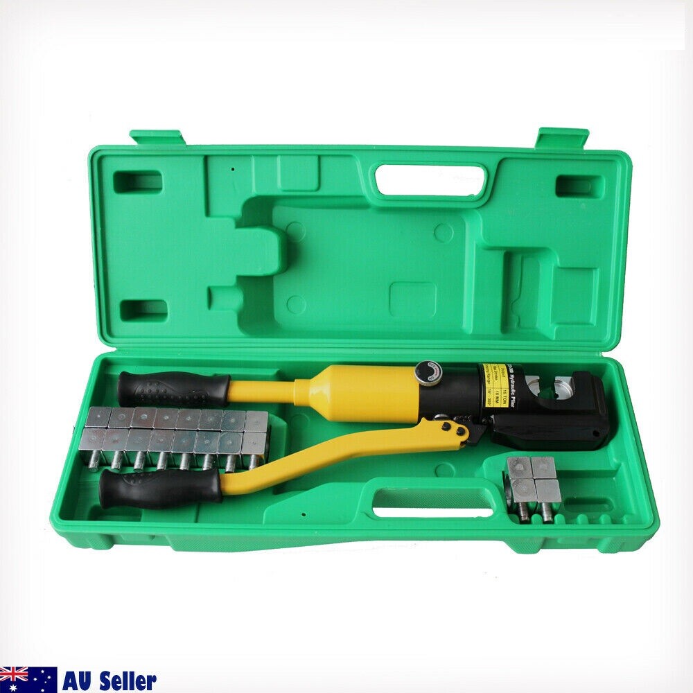 10 Ton 11 Die Quick Hydraulic Pipe Crimping 16-300mm Lug Garage Workshop Repair