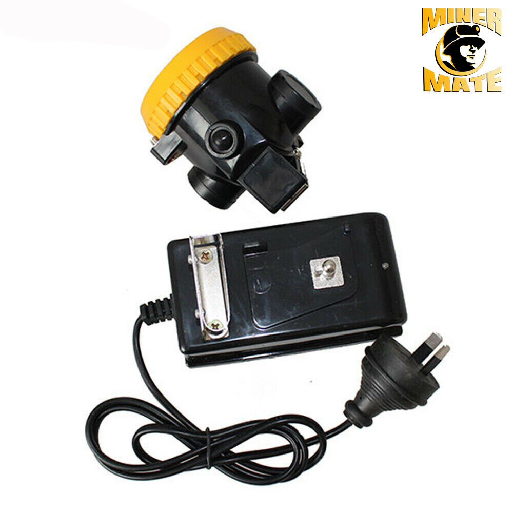 3500lx Miner Head Cordless Torch Lamp 1w Light Led Helmet Safety Power Camping
