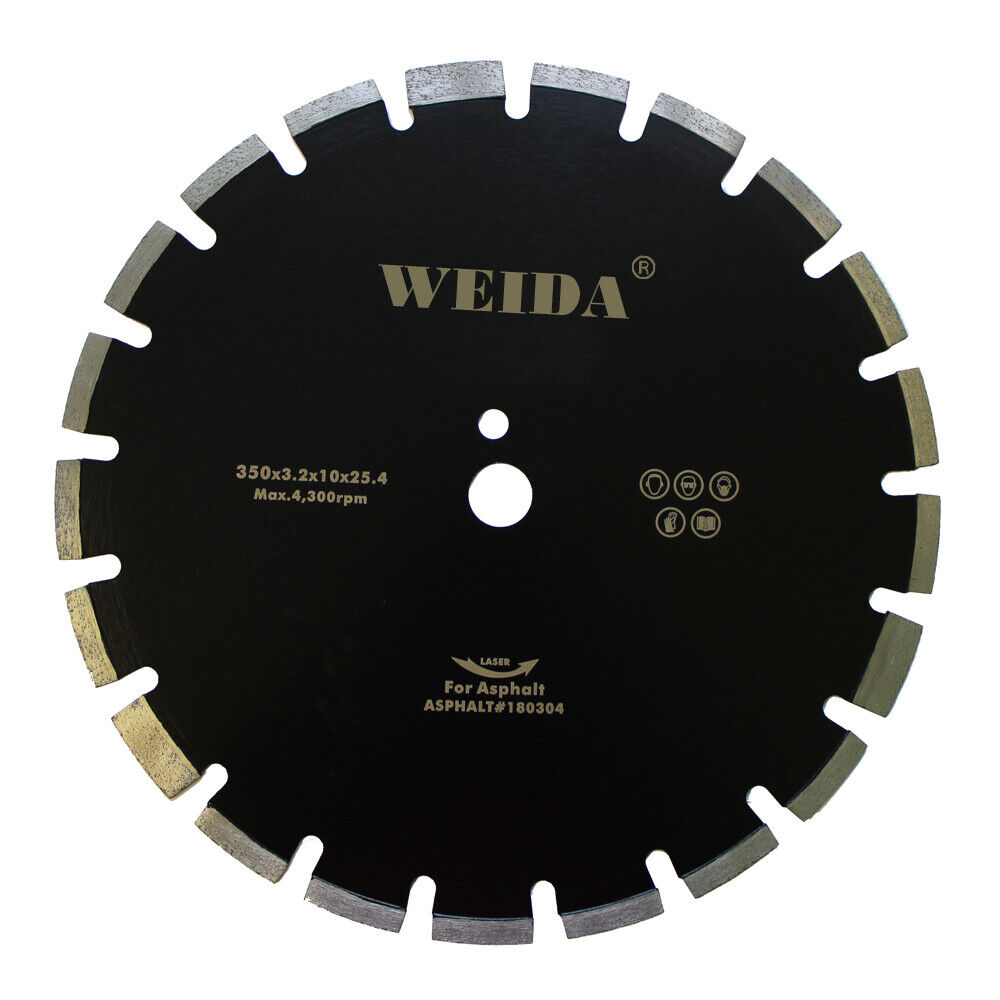 350mm Asphalt Diamond Cutting Blade Premium Circular Saw Disc Segment 10/16mm Hd