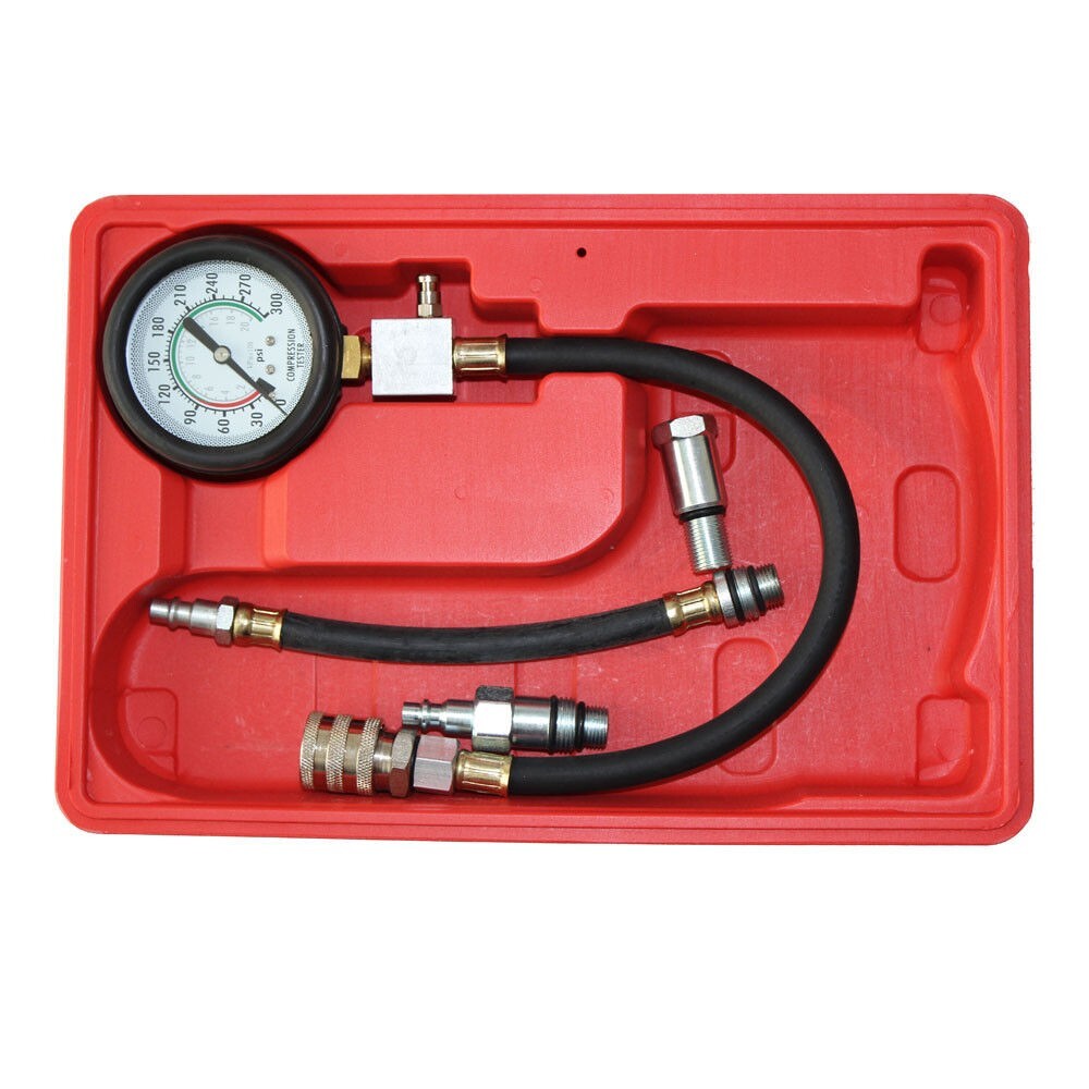 0-300psi Engine Compression Cylinder Pressure Meter Tester 2.5″ Gauge Car