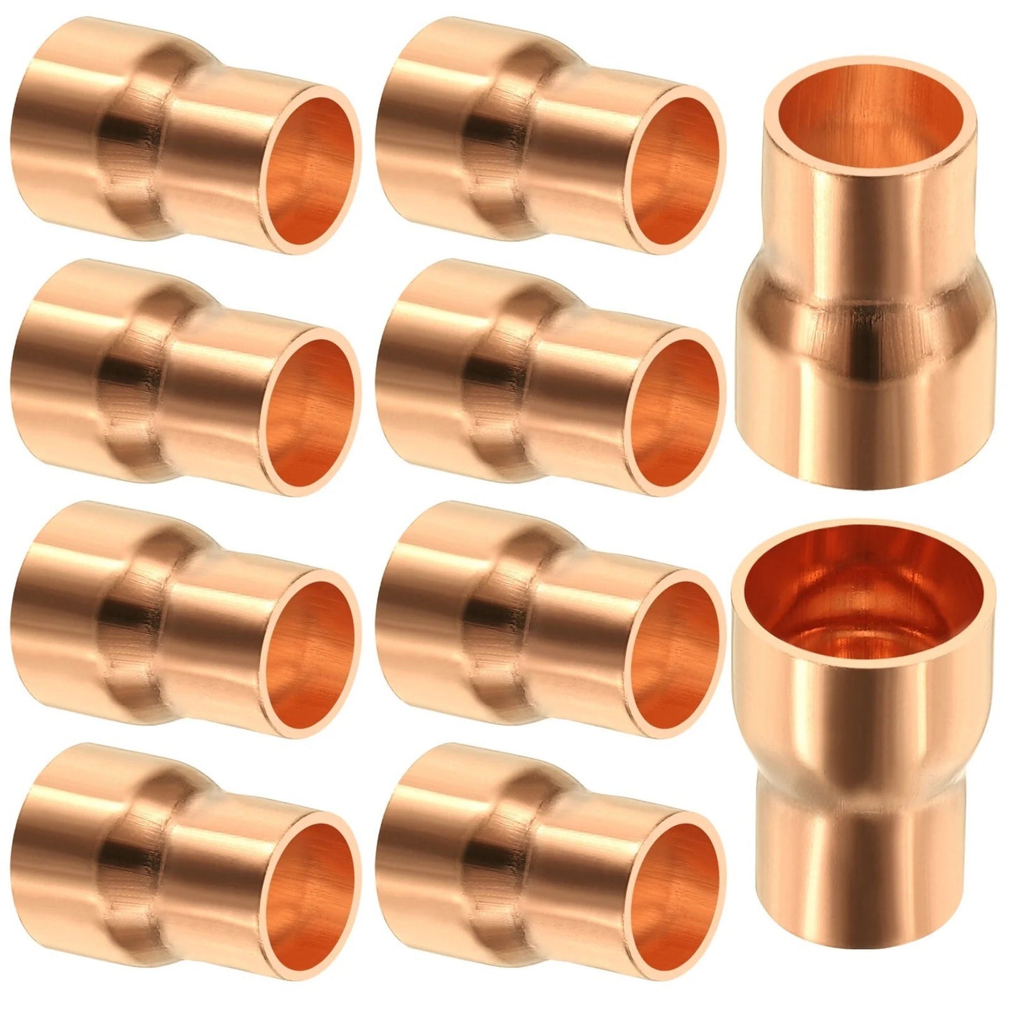 10* Copper Reducer Reducing Coupling 3/8″ * 1/4″ Pipe Tube Connector Adapter