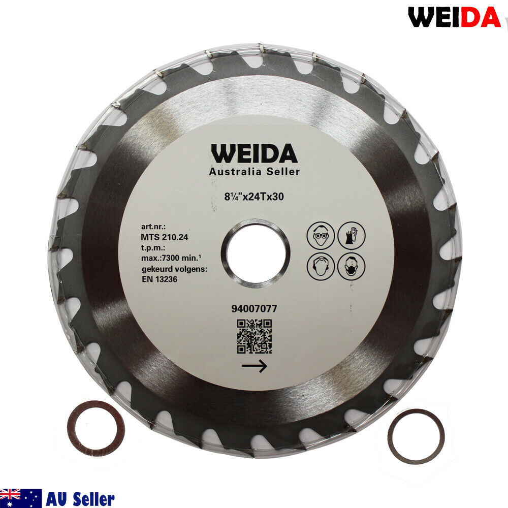 210mm Wood Circular Saw Blade Cutting Disc 8-1/4” 24t Bore 30/25.4/22.23 Quality