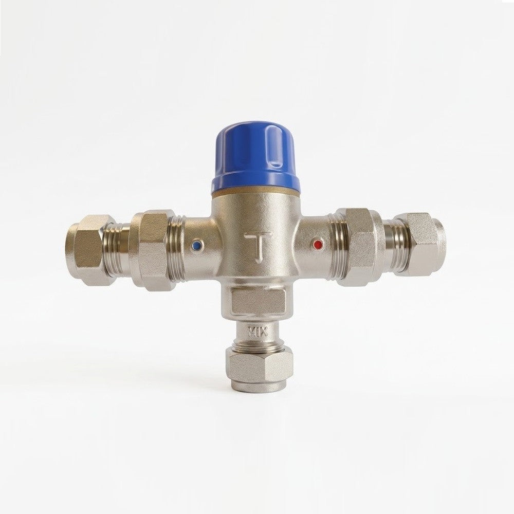 Tempering Valve 15mm  ½″ Bsp 40°c - 50°c Mixing Hot Cold Water Standard