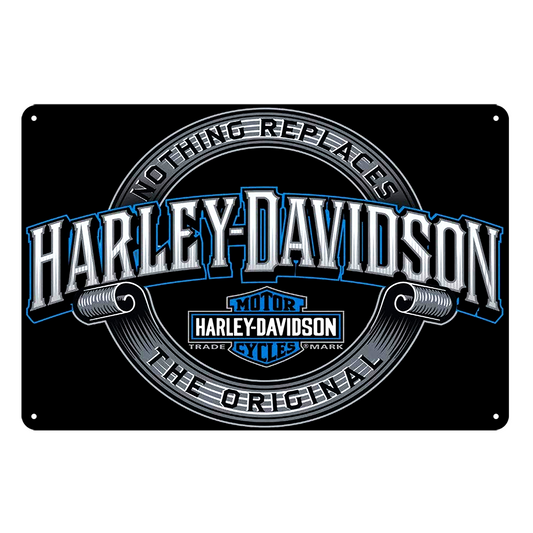 Harley Davidson Motor Cycles The Original Tin Metal Sign Rustic