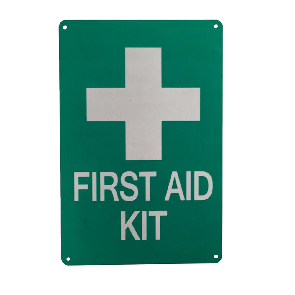 Sign Marking First Aid Kit 200x300mm Medical Care Emergency Help Metal Notice