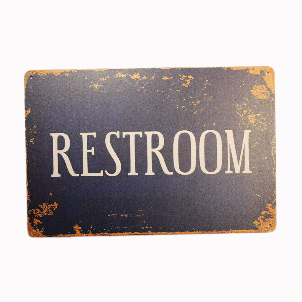 Tin Sign Restroom Sprint Drink Bar Whisky Rustic Look